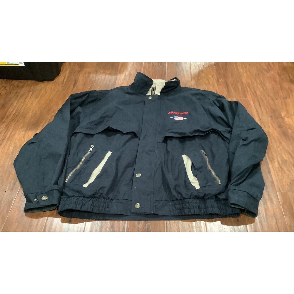 Snap-On Tools Jacket Destinations Workwear Men's Size Xl Dark Blue
